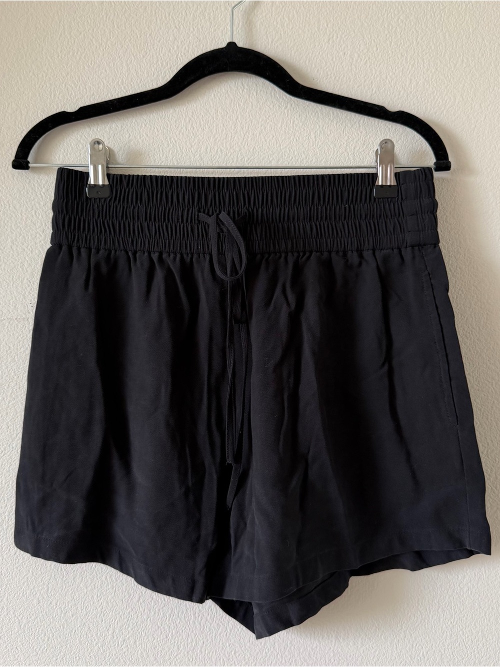 open edit high waisted drawstring shorts